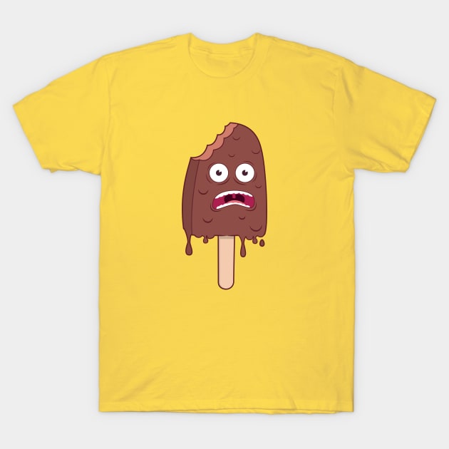 Frightened popsicle T-Shirt by JosePepinRD